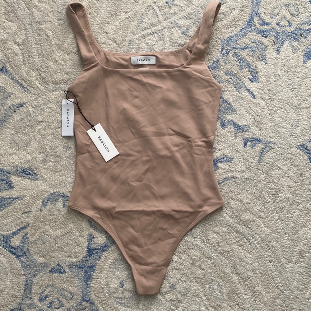 Aritzia Babaton Contour Tank Bodysuit in Clay (Brand New With Tags)